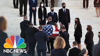 Former Clerks Of Ruth Bader Ginsburg Watch As Casket Arrives At Supreme Court | NBC News
