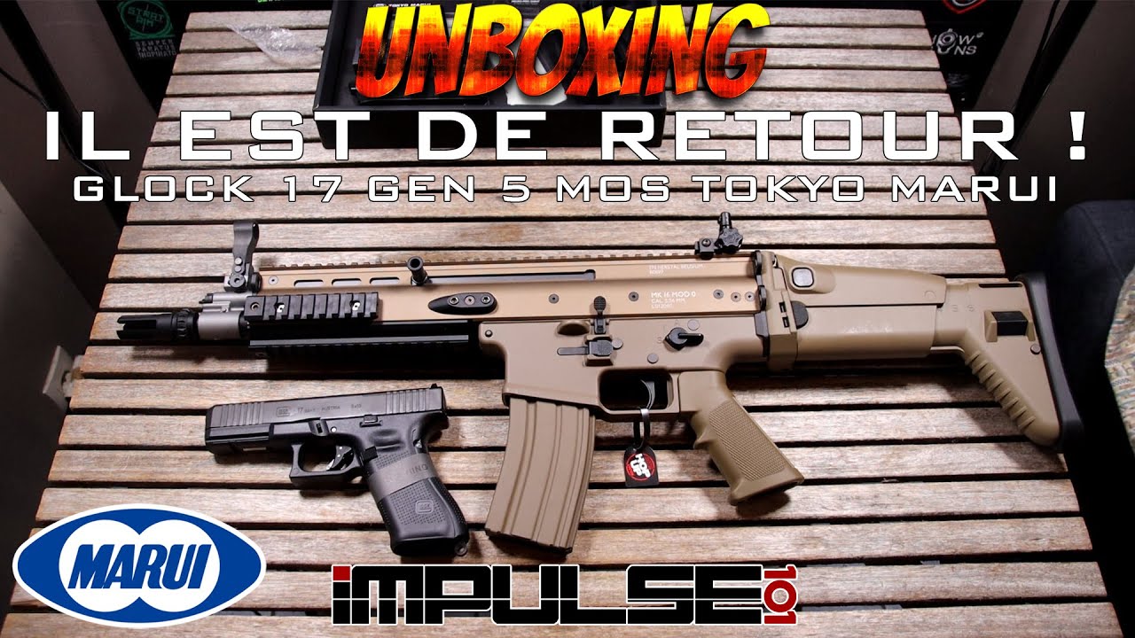 UNBOXING AIRSOFT - IL EST DE RETOUR ! 😍 (GLOCK 17 GEN 5 MOS TOKYO MARUI) (Impulse101) [FR]