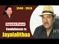 Rajendra Prasad Condolences to Jayalalithaa