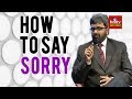 How to say sorry, by Akella Raghavendra