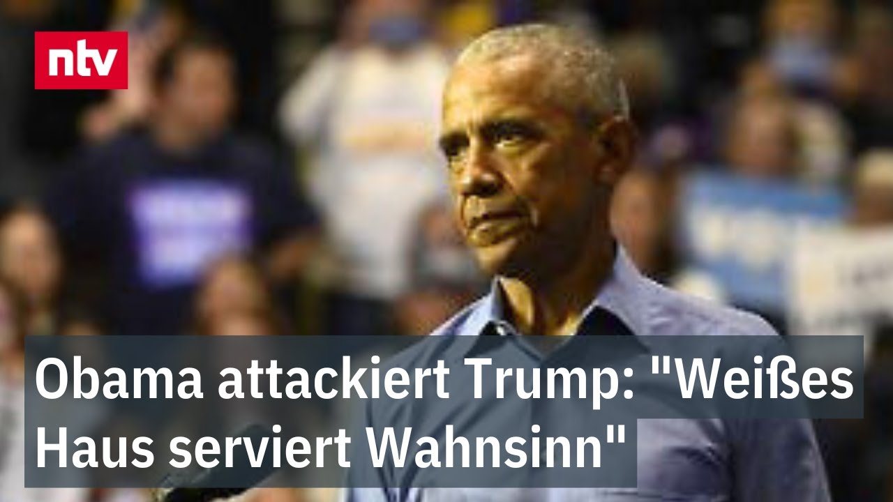 Obama attackiert Trump überraschend deutlich - "Weißes Haus serviert Wahnsinn"