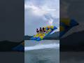 WATCH: Banana boat ride goes airborne, launches riders into lake #shorts #news #world #foxnews