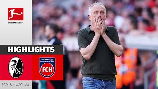 Streich’s Farewell Match Ends In Draw | SC Freiburg — 1. FC Heidenheim 1-1 | Highlights | MD 33 – BL