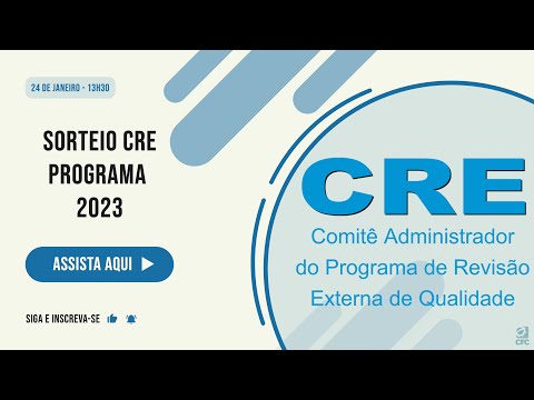 Sorteio CRE - Programa de 2023