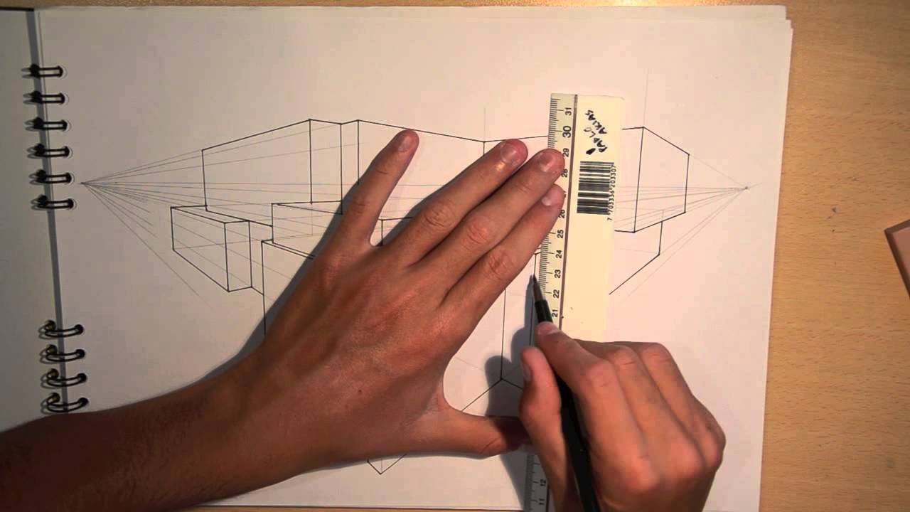 ART & ARCHITECTURE | DESIGN #1 - DRAWING A MODERN HOUSE (2-POINT