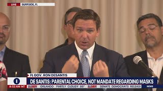 DeSantis: School masks are parental choice, not government mandate | LiveNOW from FOX