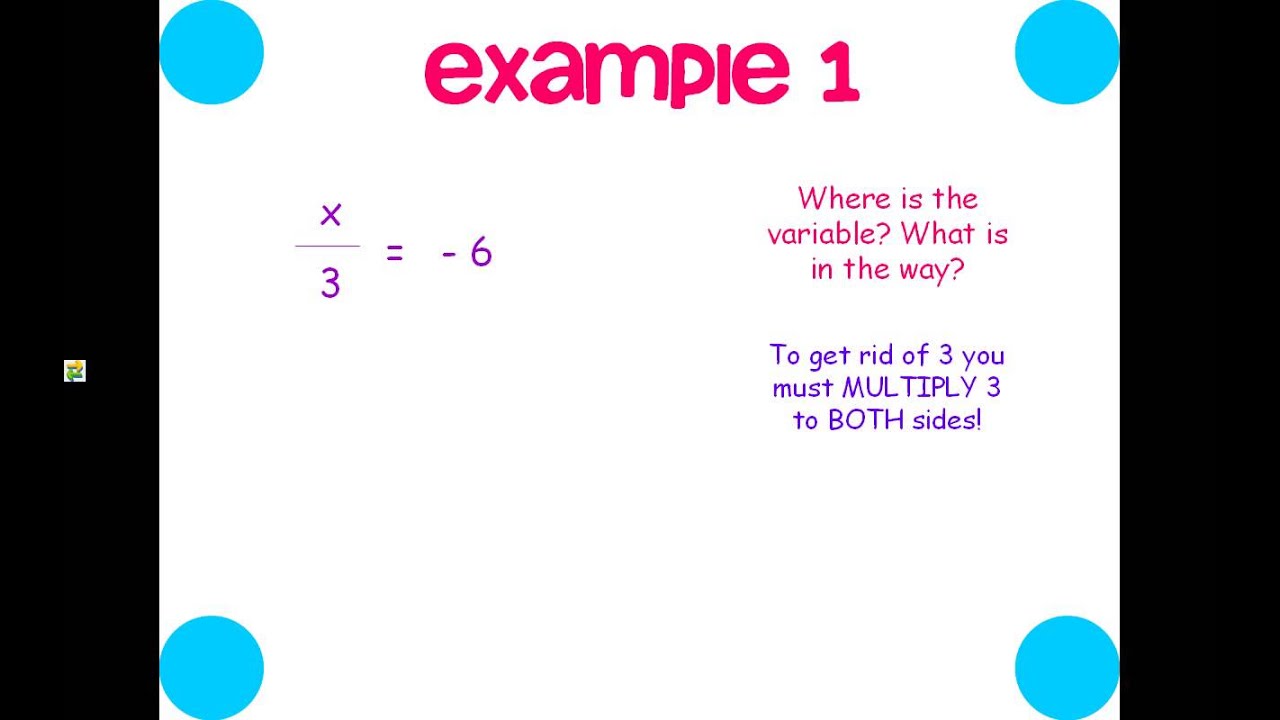 solving-one-step-equations-using-multiplication-and-division-youtube