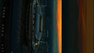 The BEAUTY of OUR STADIUM ❤️ #drone #sunset #football