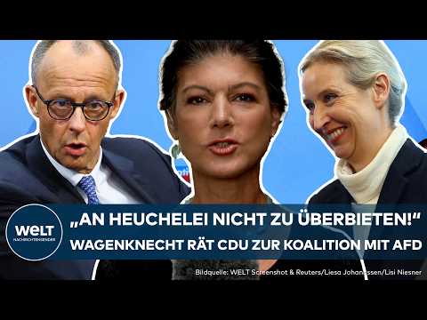 SAHRA WAGENKNECHT: "Großes Politversagen"? BSW-Chefin rät der CDU zur Koalition mit der AfD!