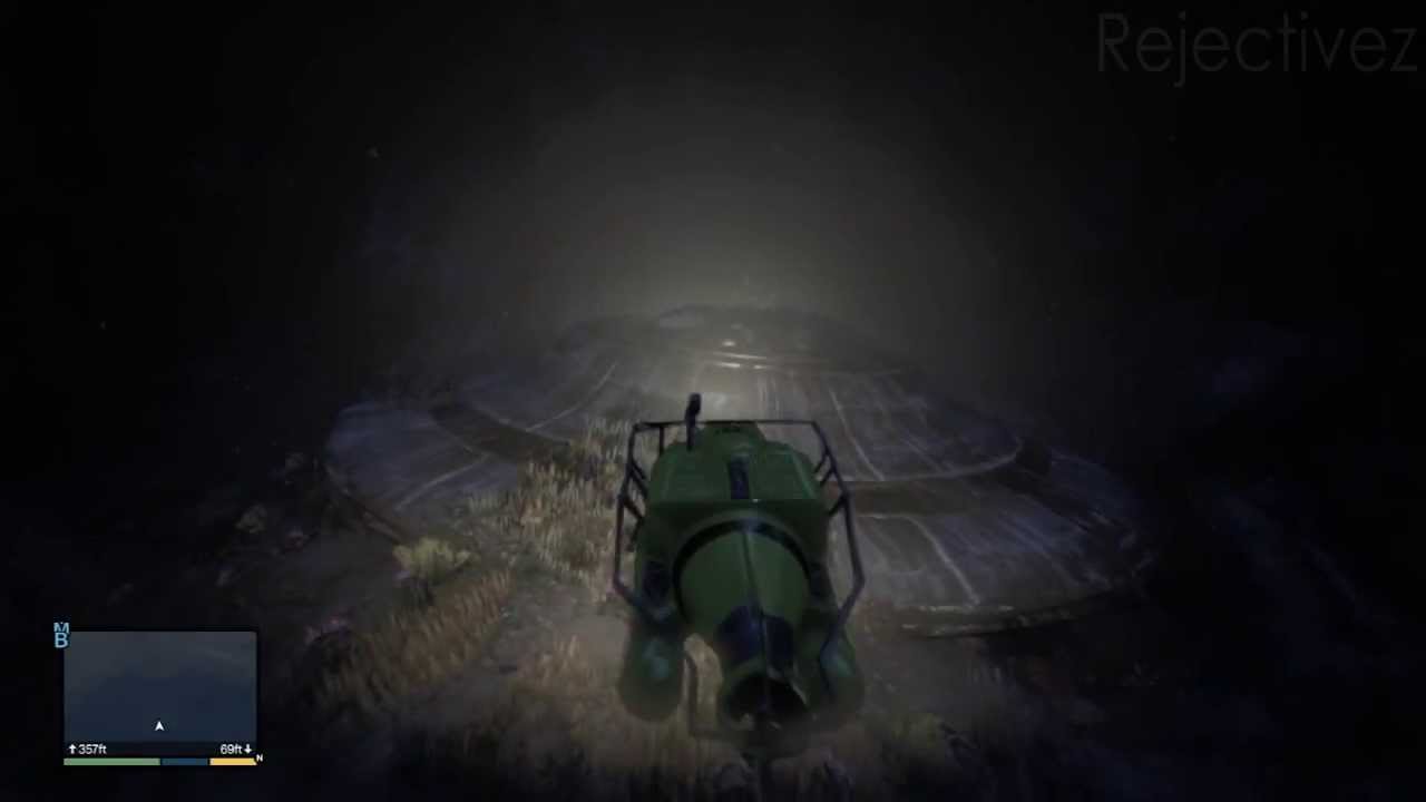 Gta V Gta Secret Spaceship Ufo Under Water Easter Egg Youtube