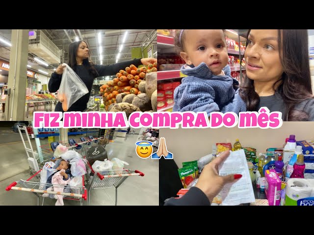 COMPRAS DO MÊS NO ATACADITA 🛒 REPONDO OS ALIMENTOS - QUANTO GASTEI - Aline vida de mãe