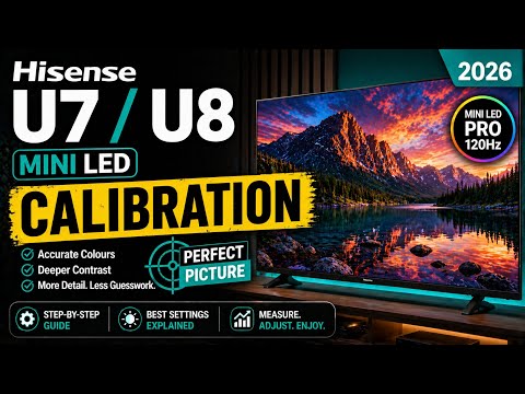 Hisense U7 U8 Mini LED TV Calibration Video 2026