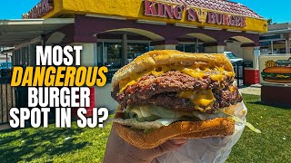 Trying the MOST DANGEROUS Burger Stand in San Jose | King's Burger