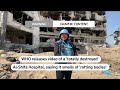 WARNING: GRAPHIC CONTENT: WHO releases video of destroyed Al-Shifa hospital | REUTERS - 01:09 min - News - Video