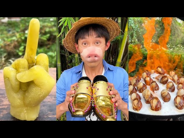 Have you witnessed such a small crab before?| Chinese Mountain Forest Life And Food #MoTiktok #Fyp