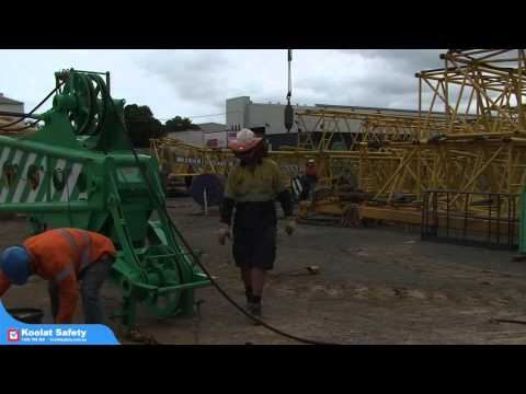 slewing crane - 135 tonne crane assembly