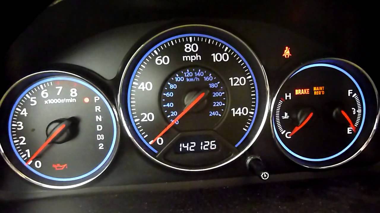 Honda civic brake light on dashboard #3
