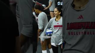 Louisville volleyball's Nayelis Cabello mic'd up 🎤 #shorts