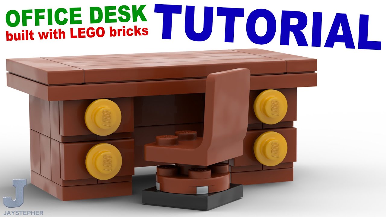 desk made of legos