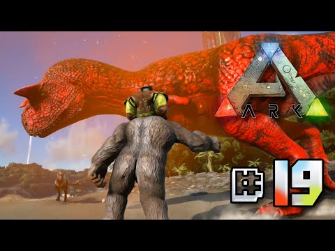 Close Encounter With An Alpha Carno - Ark Survival Evolved 