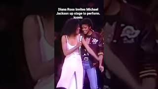 Diana Ross called Michael Jackson up on stage while performing her hit &quot;Upside Down&quot; in 1981. Iconic