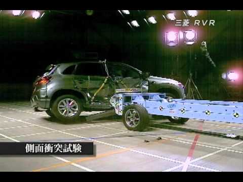 Видео катастрофа тест Mitsubishi ASX / RVR / Outlander Sport от 2010 г.