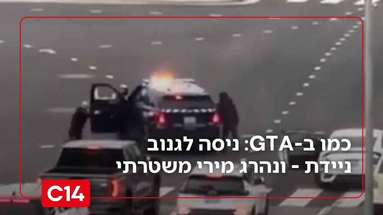 כמו ב-GTA: ניסה לגנוב ניידת - ונהרג מירי משטרתי | מדברים C14