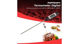 Pratinjau video produk Taffware Termometer Makanan Digital Daging Kopi Susu - TP101