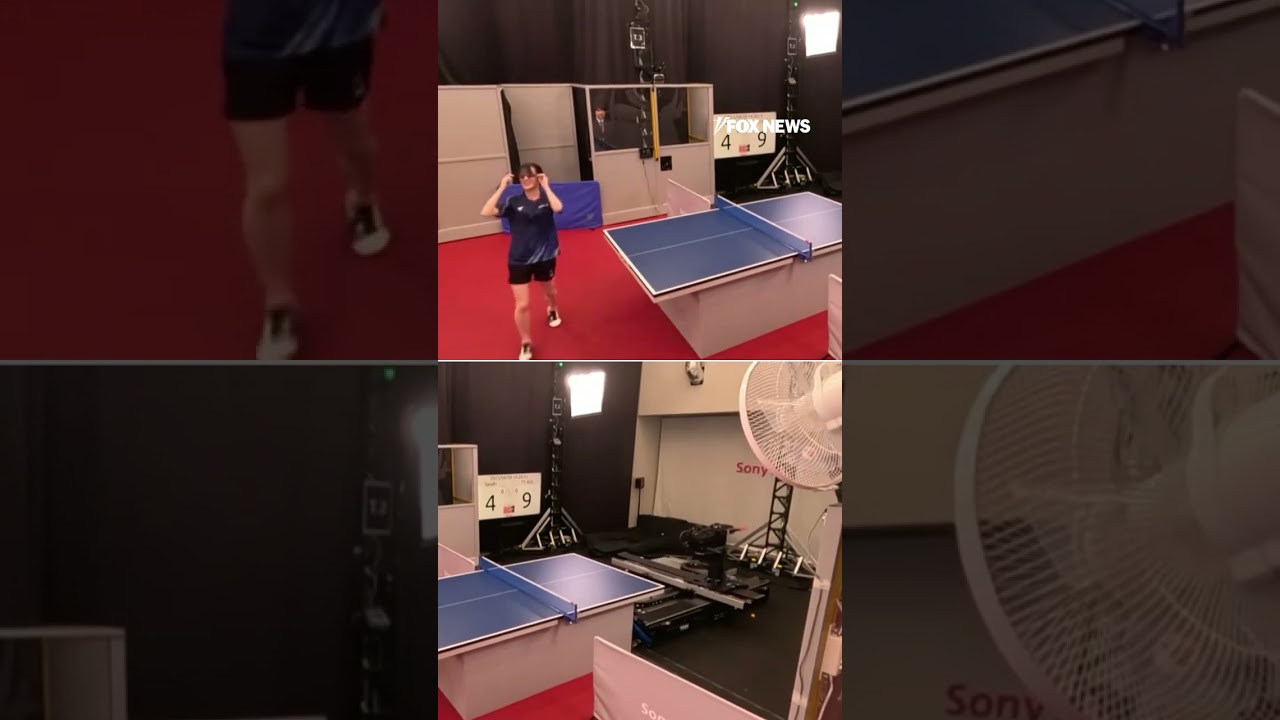 WATCH: Robot wins against professional table tennis players #shorts #viral #sports #tech #robot