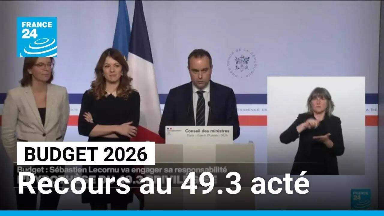 REPLAY : Lecornu se résout avec "regret" au 49.3 pour faire passer le budget 2026 • FRANCE 24