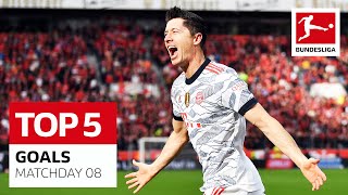 Top 5 Goals — Lewandowski, Reus & More