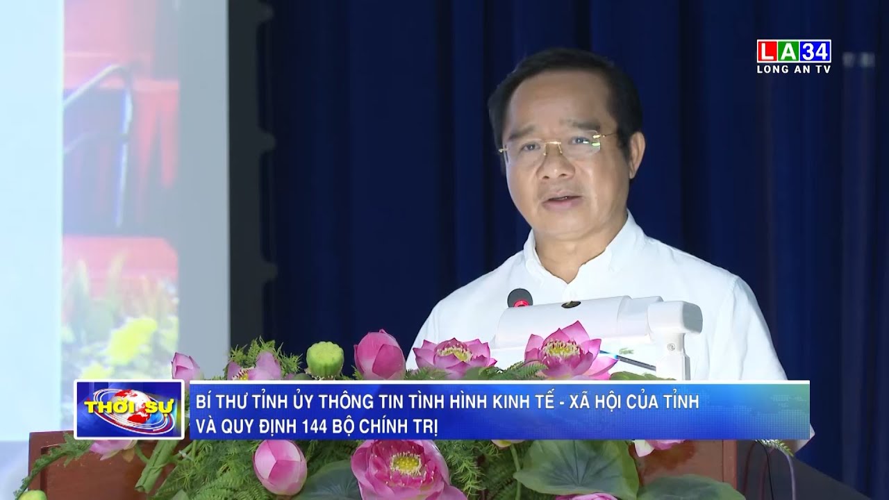 Bí thư Tỉnh ủy thông tin tình hình kinh tế - xã hội của tỉnh và Quy định 144 Bộ Chính trị