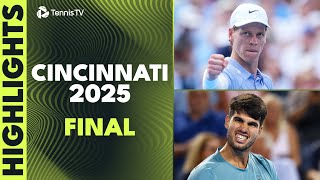 Jannik Sinner vs Carlos Alcaraz For The Title | Cincinnati 2025 Final Highlights