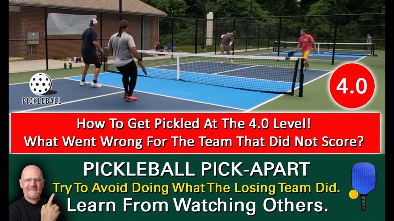 Pickleball! If You Don't Have Your "A" Game, You Might Get Pickled! Don't Let It Happen To You!