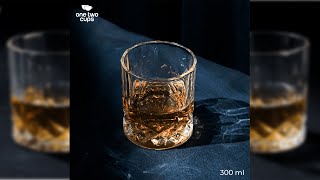 Pratinjau video produk One Two Cups Gelas Whisky Crystal Old-Fashioned Rock Glass 300ml - YJ104