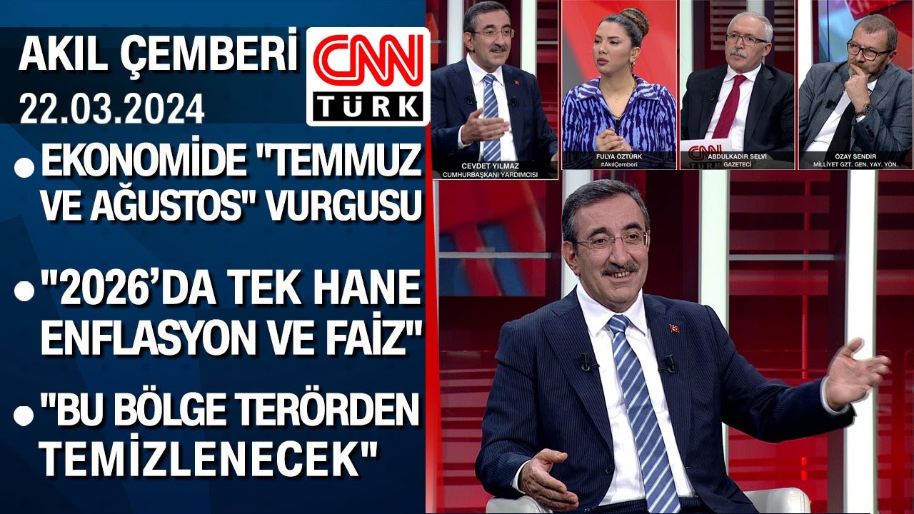 Cevdet Yılmaz ekonomiye dair tüm merak edilenleri CNN TÜRK'te yanıtladı - Akıl Çemberi 22.03.2024