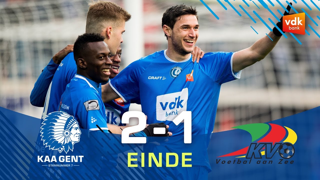 KAA Gent - KV Oostende: 2-1