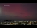 Solar storm turns the sky purple in Chiles southernmost city  - 01:00 min - News - Video