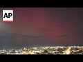 Solar storm turns the sky purple in Chiles southernmost city