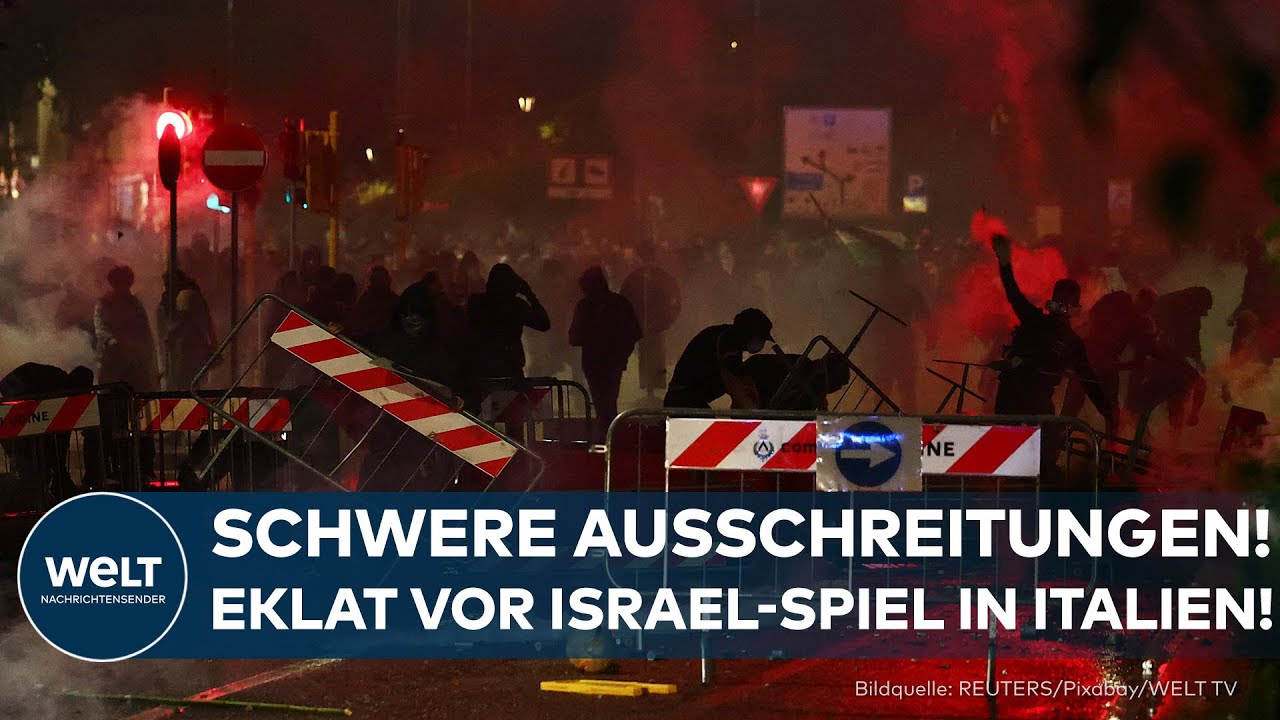 PRO-PALÄSTINA-DEMO ESKALIERT: Schwere Ausschreitungen vor Israels WM-Qualifikationsspiel in Italien!