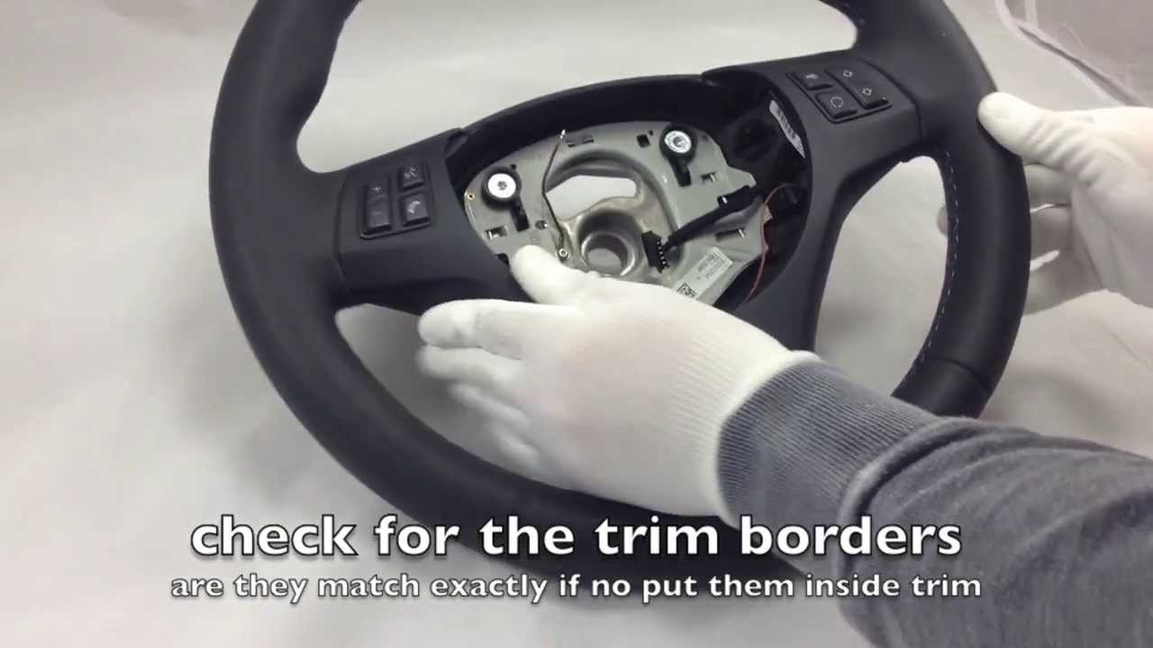 How to change bmw steering wheel trim #2