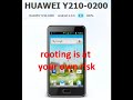 How to root HUAWEI Ascend Y210D Y210-0200