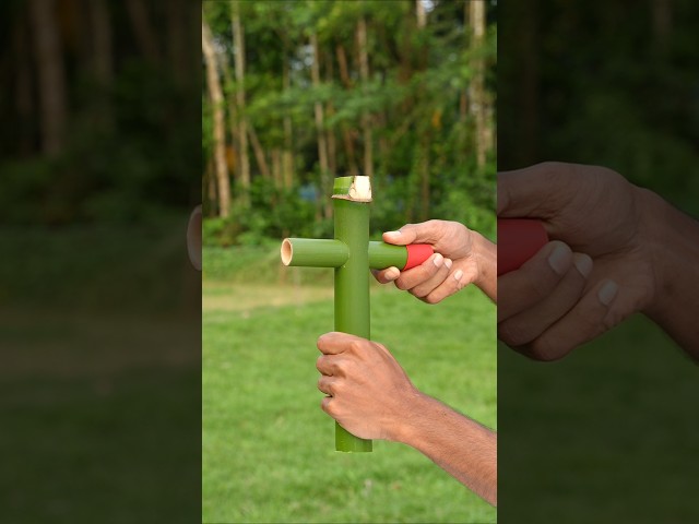 DIY Bamboo Slingshots with Clour balloone #Bamboo #Diy #Slingshots