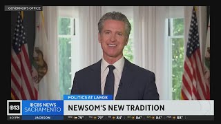 Latest on California Gov. Newsom's prerecorded State of the State address