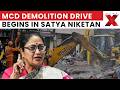 Delhi Bulldozer Action: MCD Demolishes Satya Niketan PGs Over Safety Violations