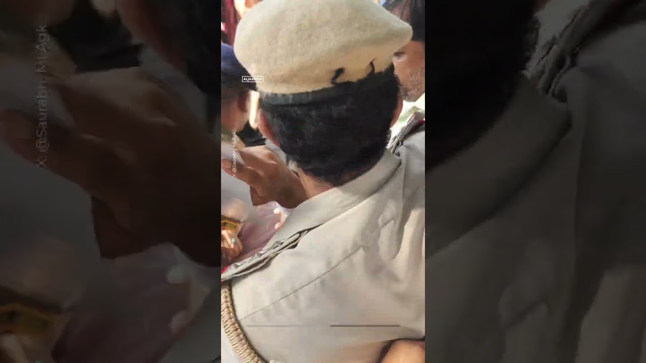 Indian police detain politicians at protests over election chief | #AJ shorts