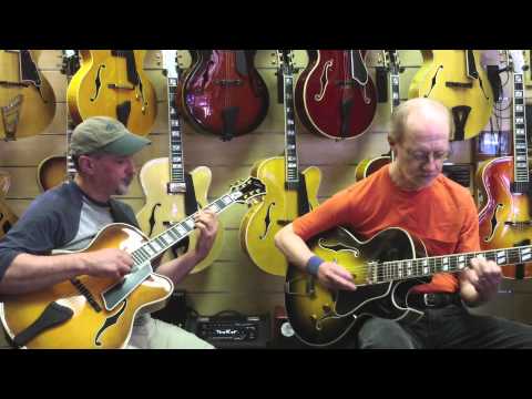 Larry Maltz on his Palen Archtop & Bob Devos on an Eastman AR371CE @ Guitars 'n Jazz