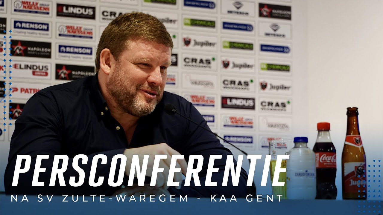 Persconferentie na SV Zulte Waregem - KAA Gent