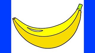 איך לצייר בננה 