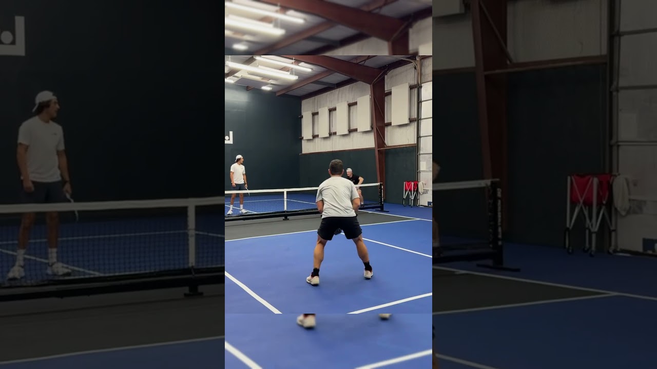 Another day, another poor guy getting clipped on 😌 #pickleball #pickleballtrickshots #pickleballhig
